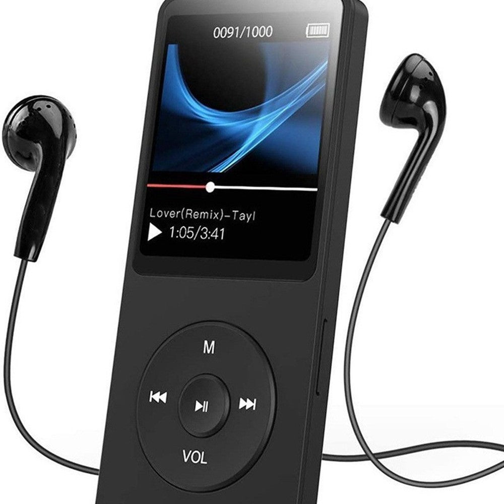 T1 1,8 Zoll tragbarer MP4-Musikplayer mit Bluetooth, E-Book & Radio (inkl. 64 GB TF-Karte)
