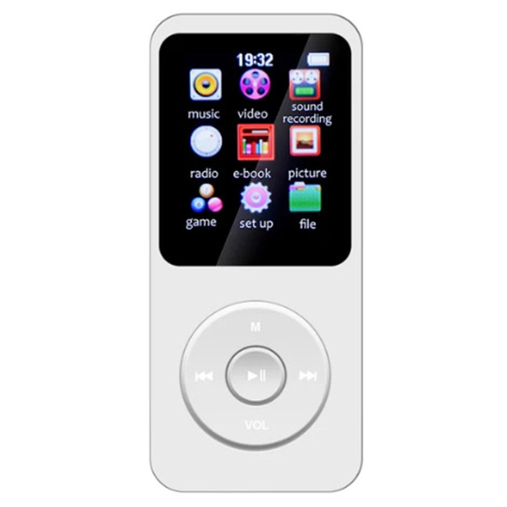 T1 1,8 Zoll tragbarer MP4-Musikplayer mit Bluetooth, E-Book & Radio (inkl. 64 GB TF-Karte)