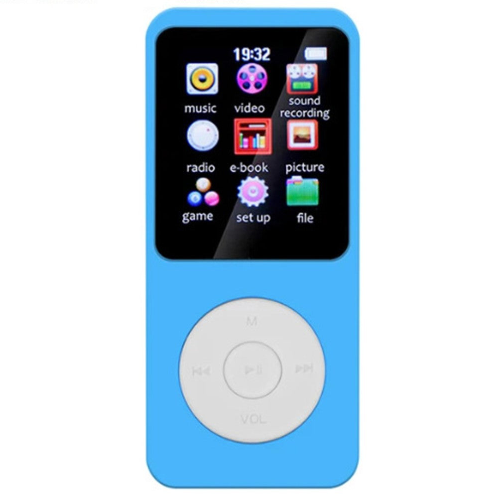 T1 1,8 Zoll tragbarer MP4-Musikplayer mit Bluetooth, E-Book & Radio (inkl. 64 GB TF-Karte)