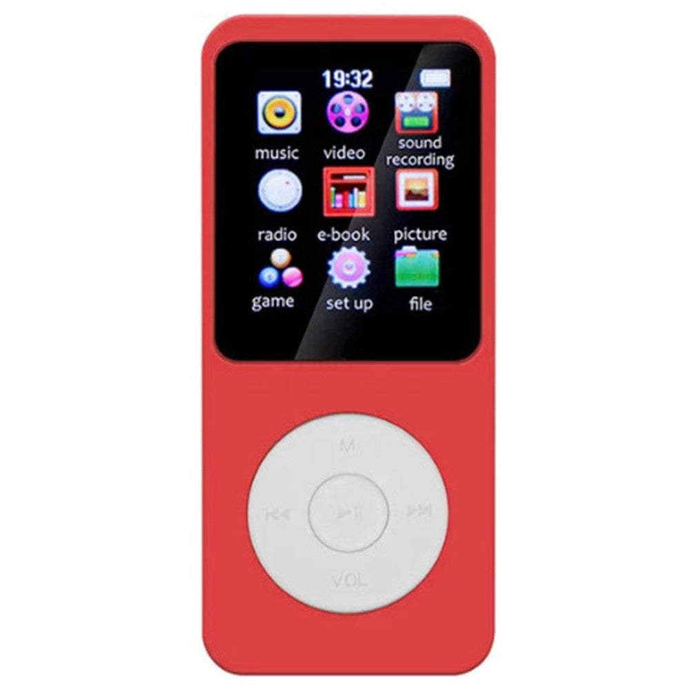 T1 1,8 Zoll tragbarer MP4-Musikplayer mit Bluetooth, E-Book & Radio (inkl. 64 GB TF-Karte)