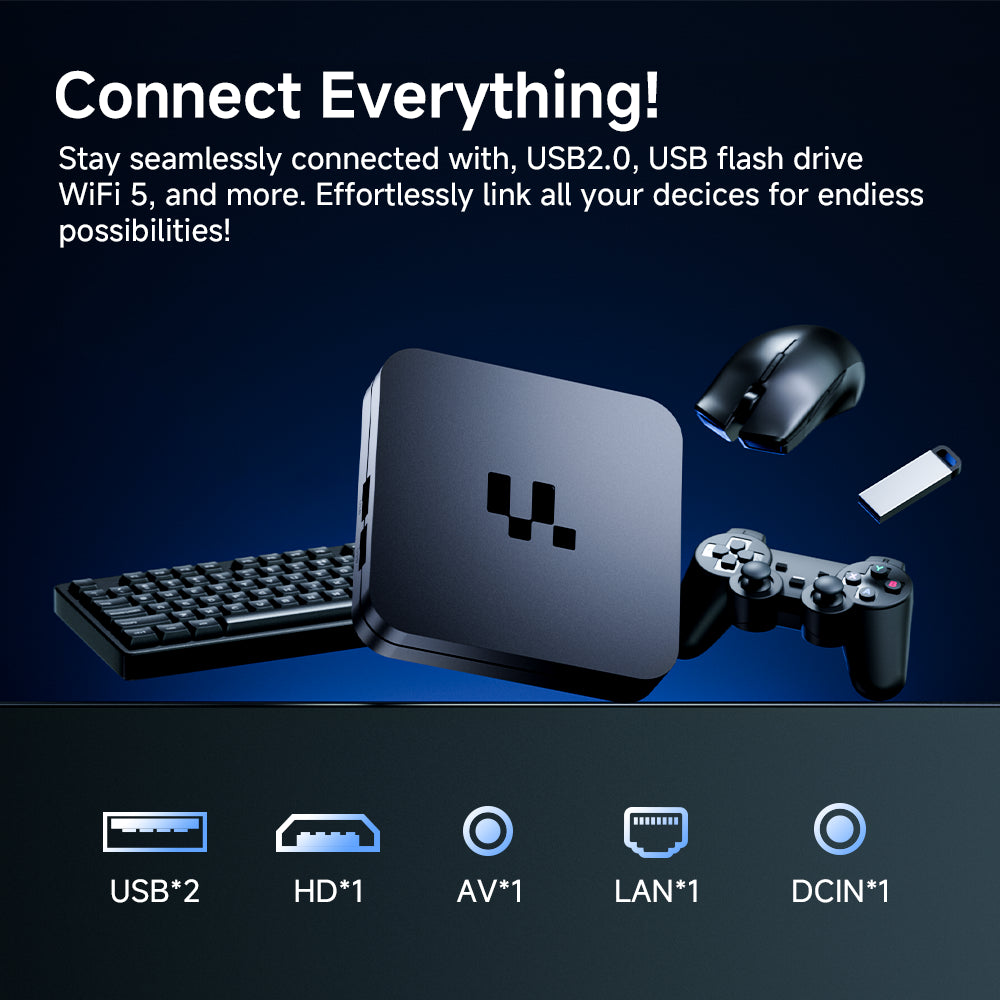 Y1 4K Ultra HD Smart TV Box S905 Chip 2.4G / 5G Dual Band WiFi Android 16.0 Internet Channel Box TV Device, 1+8GB