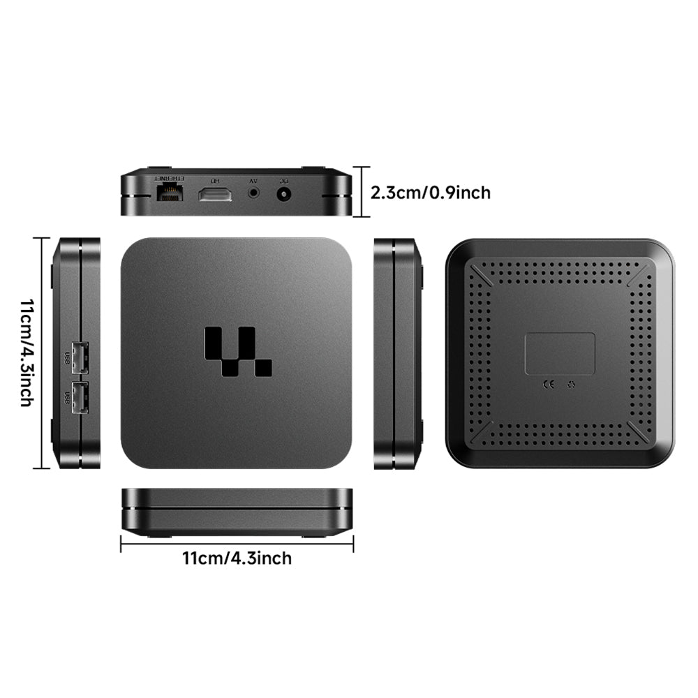 Y1 4K Ultra HD Smart TV Box S905 Chip 2.4G / 5G Dual Band WiFi Android 16.0 Internet Channel Box TV Device, 1+8GB