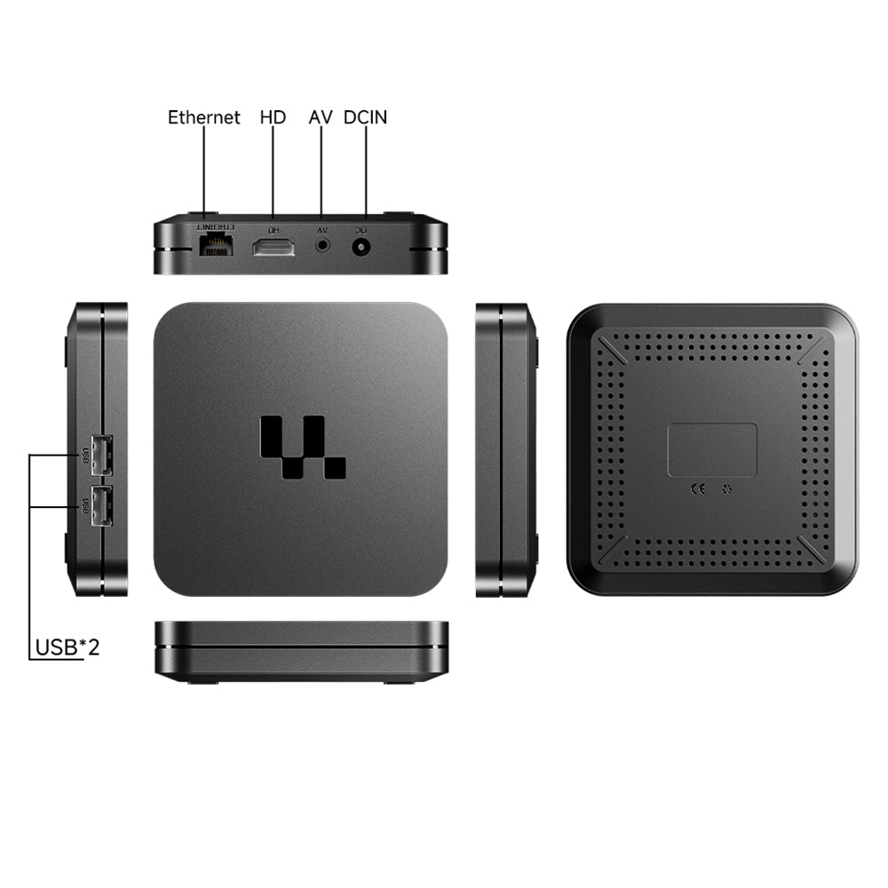 Y1 4K Ultra HD Smart TV Box S905 Chip 2.4G / 5G Dual Band WiFi Android 16.0 Internet Channel Box TV Device, 1+8GB