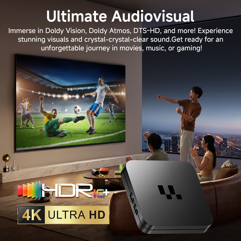 Y1 4K Ultra HD Smart TV Box S905 Chip 2.4G / 5G Dual Band WiFi Android 16.0 Internet Channel Box TV Device, 1+8GB