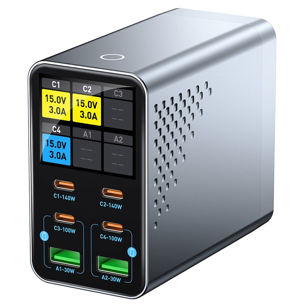 WLX-G3 140W Desktop Ladestation mit Digitalanzeige & 6 Anschlüssen