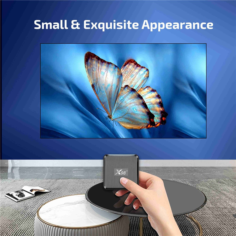 X98Q 2G+16G Smart TV Box 4K Media Player Android 11 Amlogic S905W2 4K 2.4G 5G WiFi H.265 3D Video Set Top Box Receiver