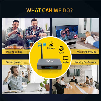 X96 X9 Smart Android TV Box 8K 1000M Amlogic S922X 2.4G / 5G Dual WiFi 4K Media Player DDR4 4GB 32GB Set Top Box