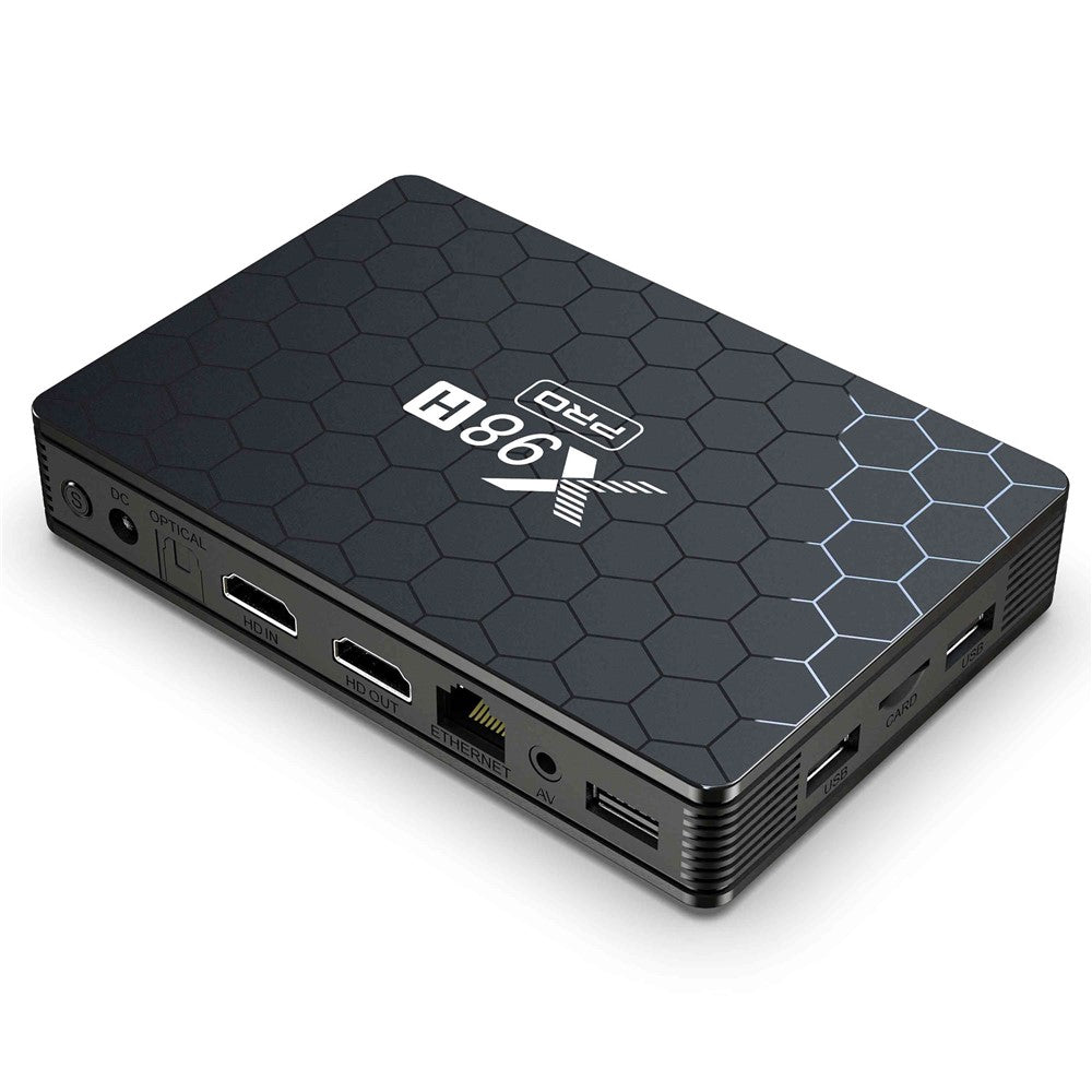 X98H Pro Smart TV Box Allwinner BT5 Android 12 2.4G / 5.8G Dual-Band WiFi6 1000M Ethernet Media Player 6K Video Output (4G+32G)