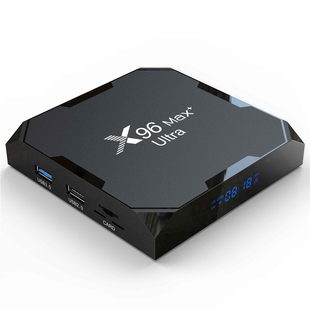 X96Max+ Ultra 2.4 / 5G Dual WiFi 8K TV Box Amlogic S905X4 Quad Core Android 11.0 4G 64G AV H.265 Media Player Set Top Box