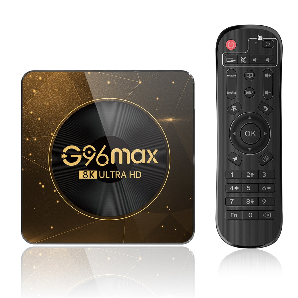 G96max Android 13.0 4+32GB 8K Ultra HD Smart TV Box WiFi 6 Bluetooth-compatible Remote Control TV Box (CE Certified)