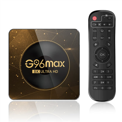 G96max Android 13.0 4+32GB 8K Ultra HD Smart TV Box WiFi 6 Bluetooth-compatible Remote Control TV Box (CE Certified)