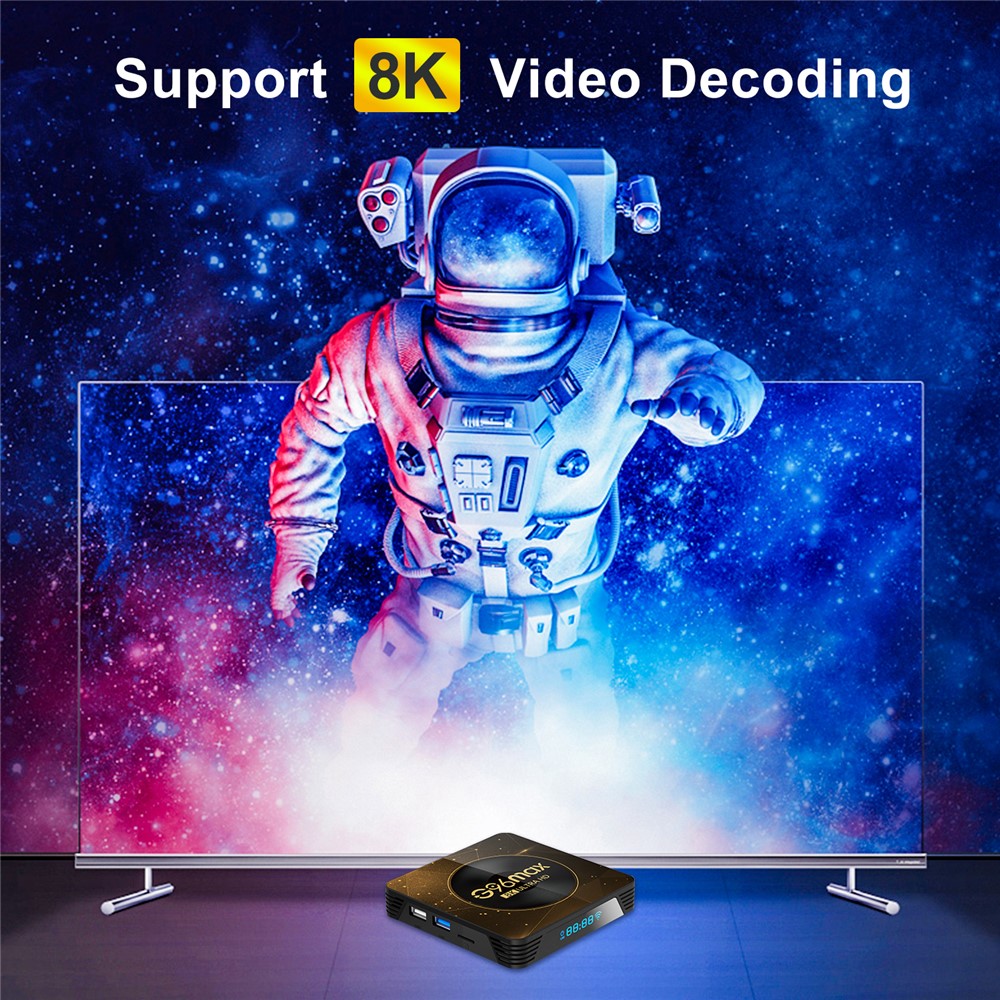 G96max Android 13.0 4+32GB 8K Ultra HD Smart TV Box WiFi 6 Bluetooth-compatible Remote Control TV Box (CE Certified)
