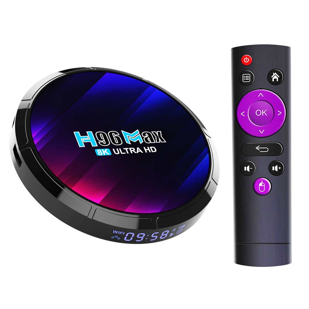 H96 Max Network Set-Top Box 4GB RAM 32GB ROM Android 13.0 RK3528 WiFi6 Ultra HD TV Box
