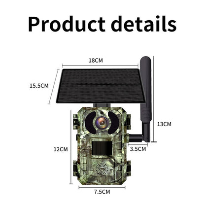 H10 4MP Solar Panel PIR Motion Detection Hunting Trail Camera 4G / EU Version