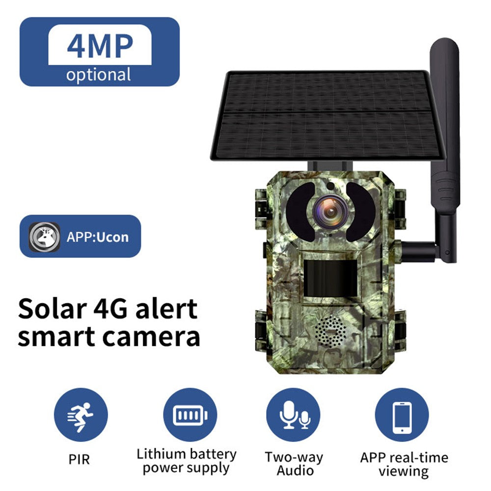 H10 4MP Solar Panel PIR Motion Detection Hunting Trail Camera 4G / EU Version