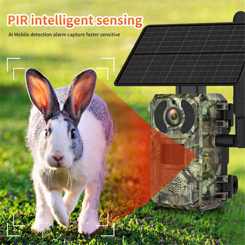 H10 4MP Solar Panel PIR Motion Detection Hunting Trail Camera 4G / EU Version