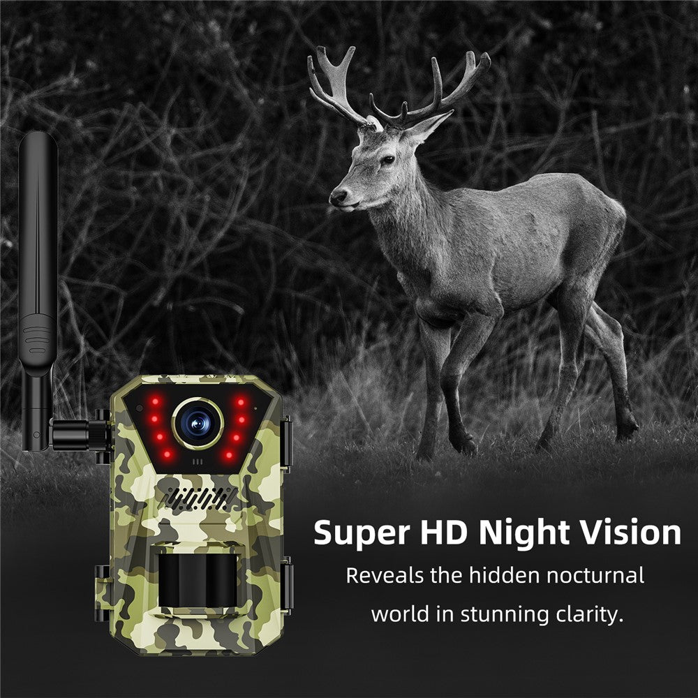 F8 Solar 4G Wildkamera: Wasserdicht, Nachtsicht, HD Outdoor Jagdkamera