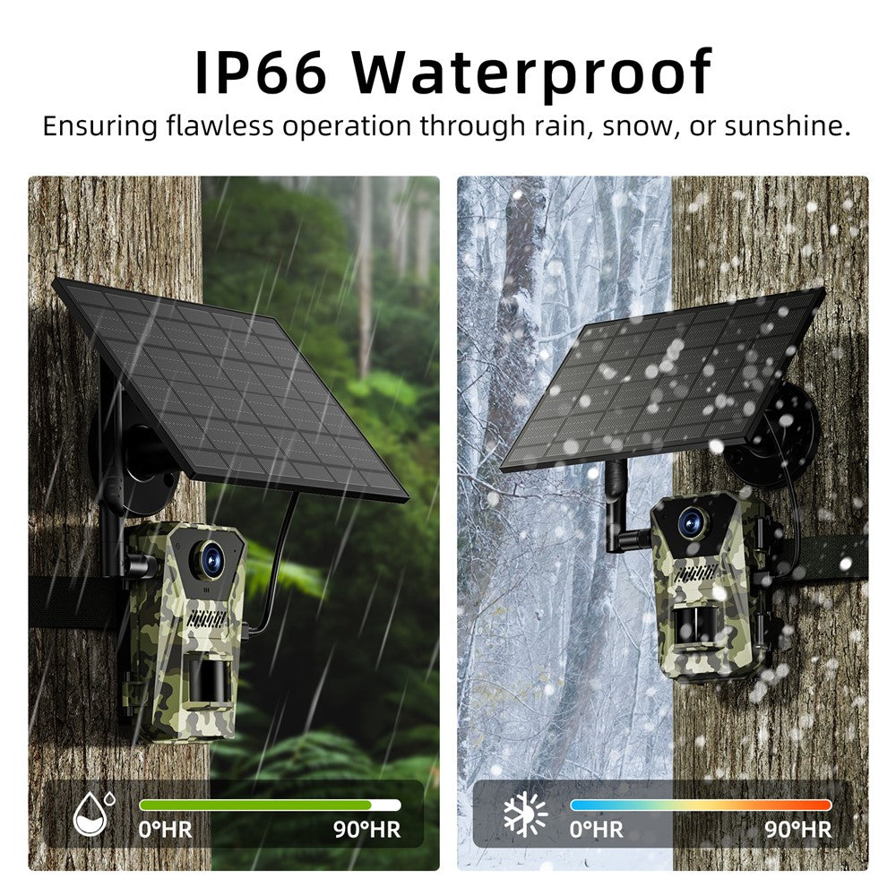 F8 Solar 4G Wildkamera: Wasserdicht, Nachtsicht, HD Outdoor Jagdkamera