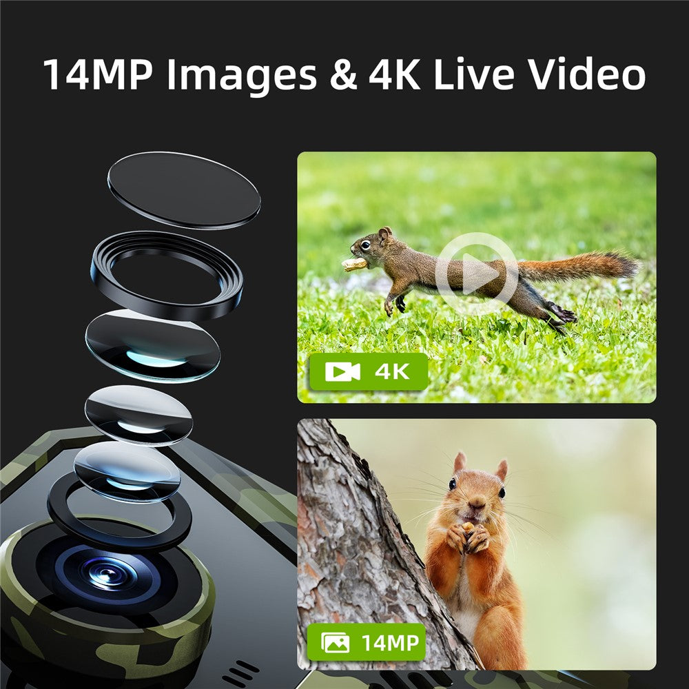 F8 Solar 4G Wildkamera: Wasserdicht, Nachtsicht, HD Outdoor Jagdkamera