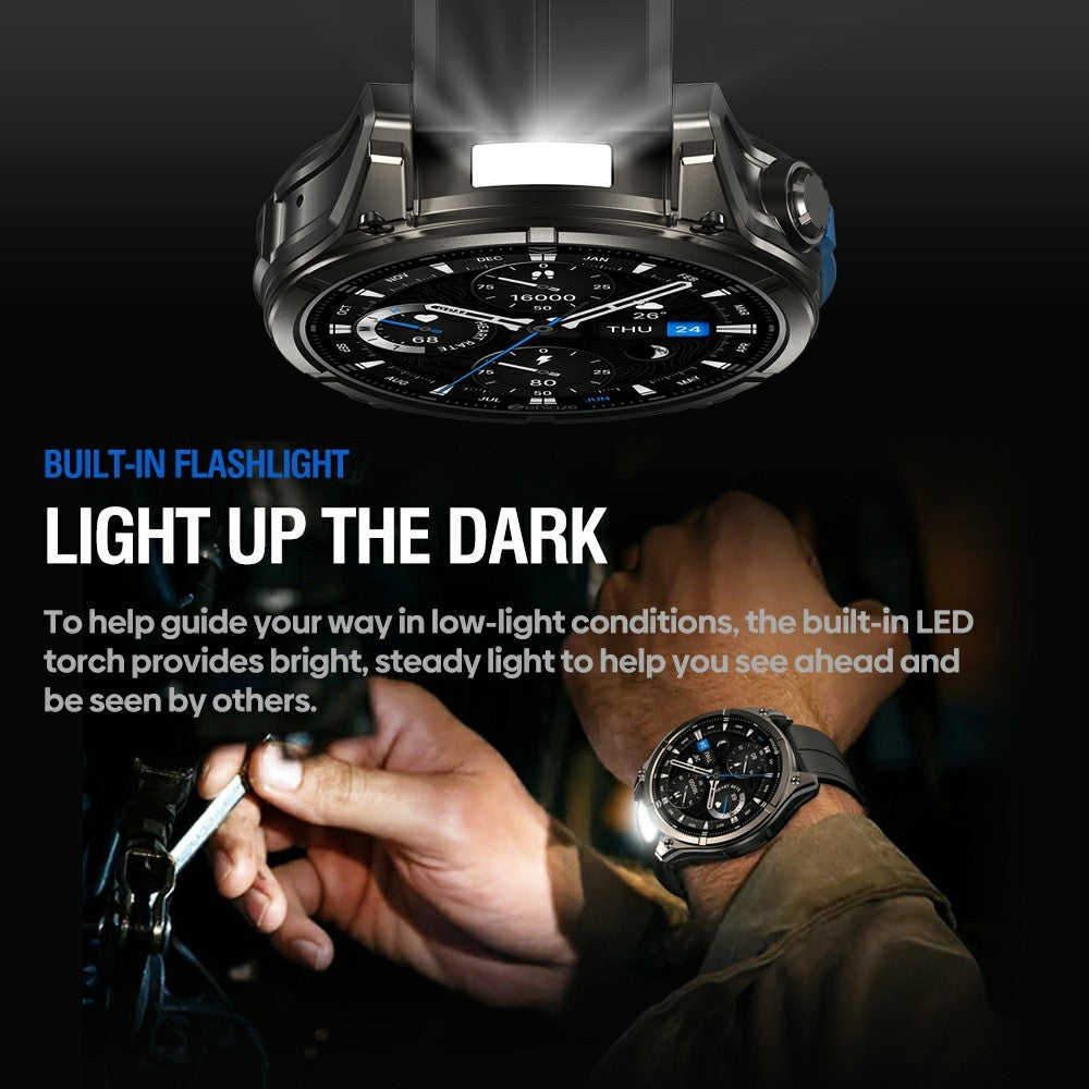 ZEBLAZE Vibe 8 Smartwatch: 1,43" AMOLED, Anruffunktion, Outdoor & Taschenlampe