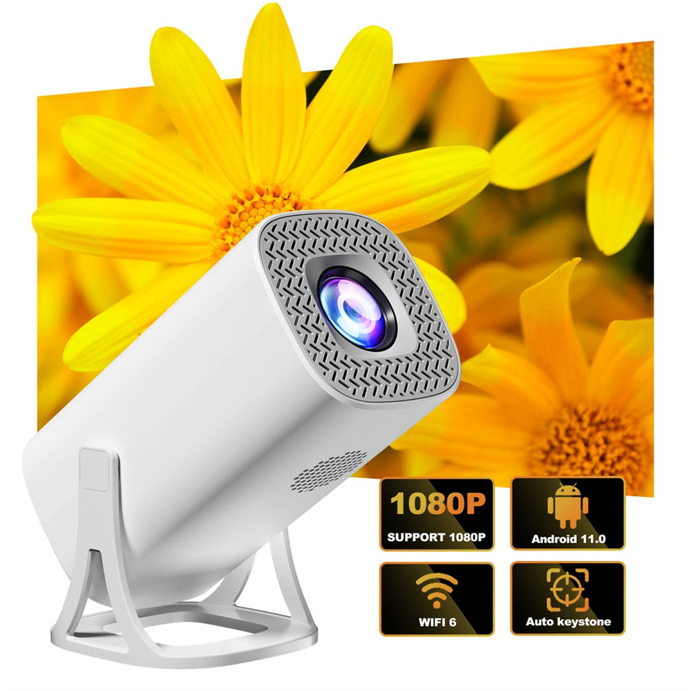 S40 1024*600P Android 11 WiFi6 Bluetooth-compatible Smart Projector Home Theater Projector Support 4K Video