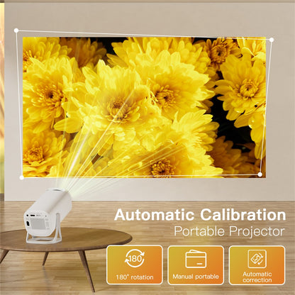 S40 1024*600P Android 11 WiFi6 Bluetooth-compatible Smart Projector Home Theater Projector Support 4K Video