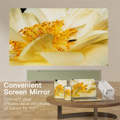 S40 1024*600P Android 11 WiFi6 Bluetooth-compatible Smart Projector Home Theater Projector Support 4K Video