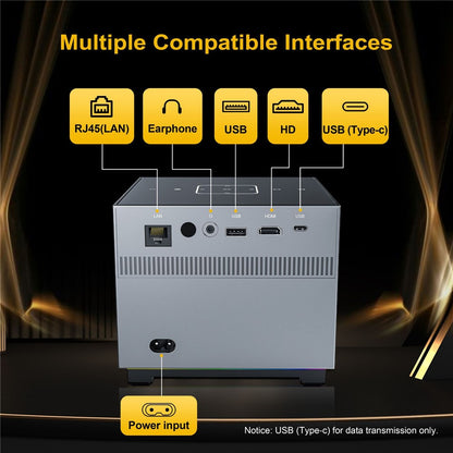 X3 Mini Projector WiFi Bluetooth-compatible Portable Home Theater Video Projector