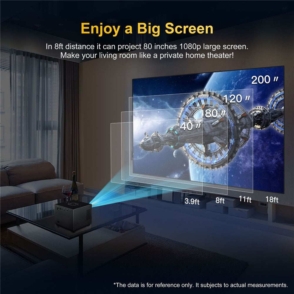 X3 Mini Projector WiFi Bluetooth-compatible Portable Home Theater Video Projector