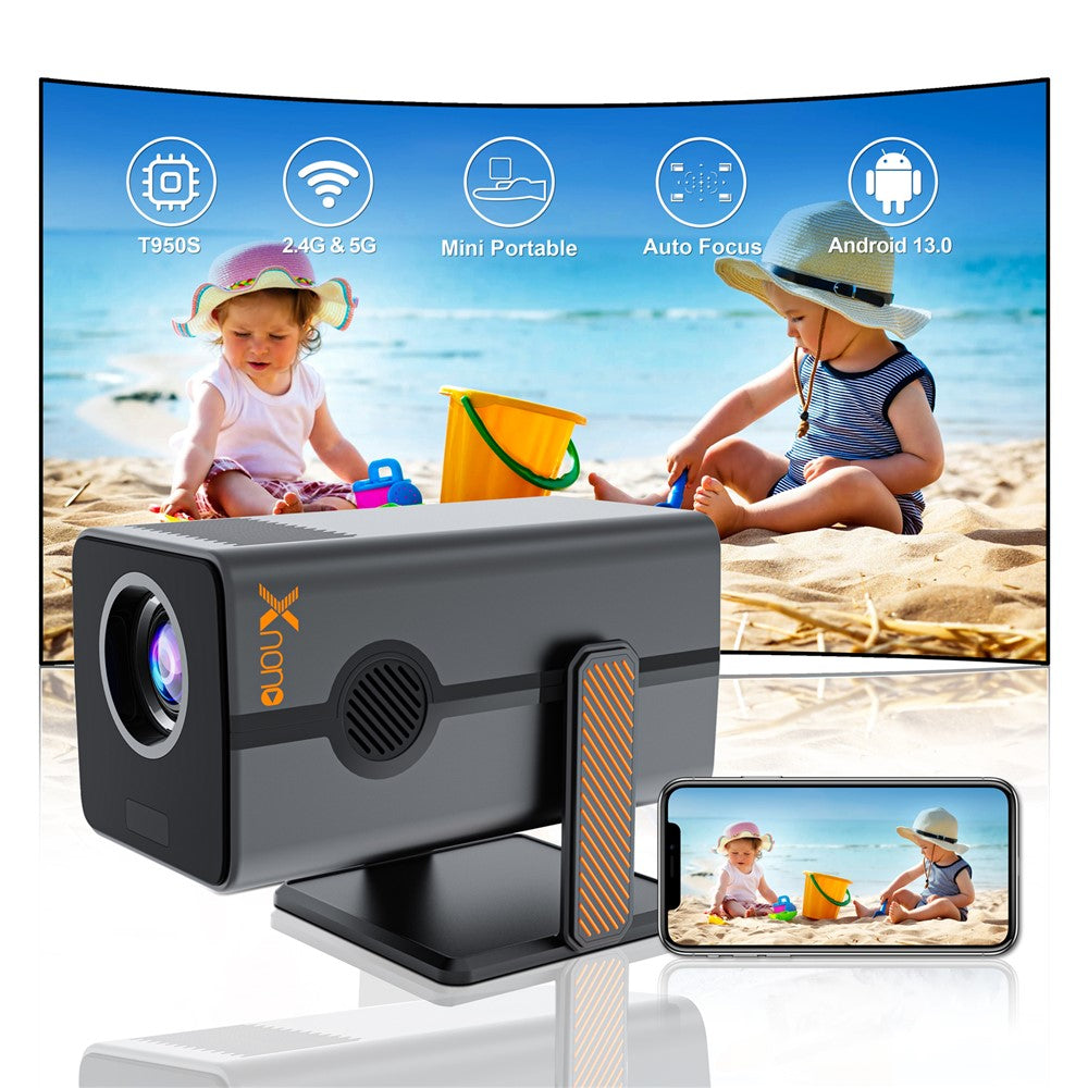 HM103-A Dual-Band Bluetooth-compatible 5.0 1080P Auto Focus Projector with 270-Degree Adjustable