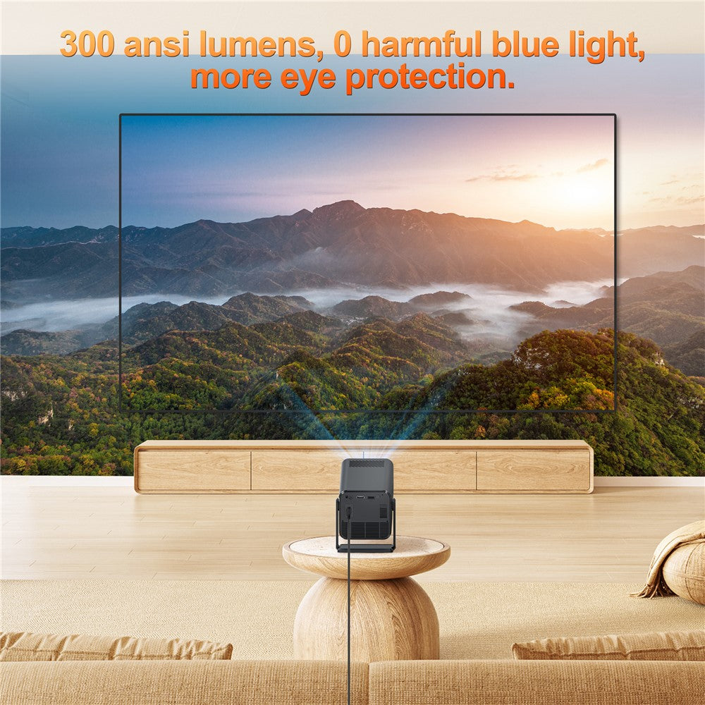 HM103-B Dual-Band Bluetooth-compatible 5.0 1080P Auto Focus Projector with 270-Degree Adjustable