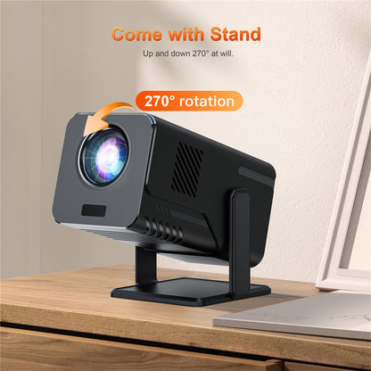 HM103-B Dual-Band Bluetooth-compatible 5.0 1080P Auto Focus Projector with 270-Degree Adjustable