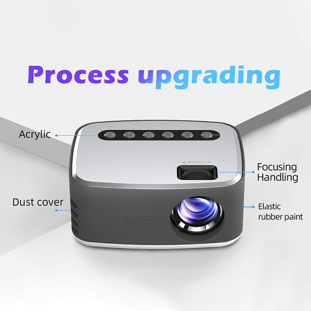 T20 Mini LED Projector 1080P Home Theater Media Player Video Beamer Support TF Card U-Disk