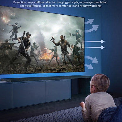 T20 Mini LED Projector 1080P Home Theater Media Player Video Beamer Support TF Card U-Disk