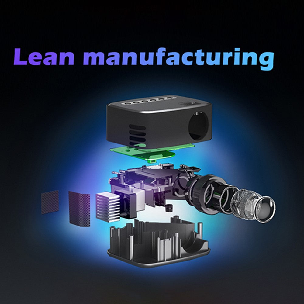 T20 Mini LED Projector 1080P Home Theater Media Player Video Beamer Support TF Card U-Disk