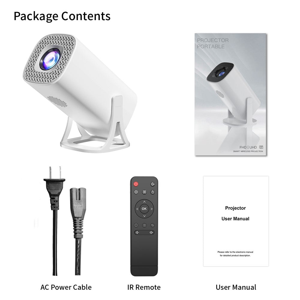 S40 Ultra Portable Projector Android Gaming Projector LED 1024x600P 120 ANSI Lumens 30-100 Inch Screen