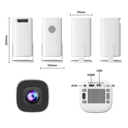 P30MAX Portable Gaming Projector with 2 Controller 720P HD Android 11 36000+ Games Screen Projection Device