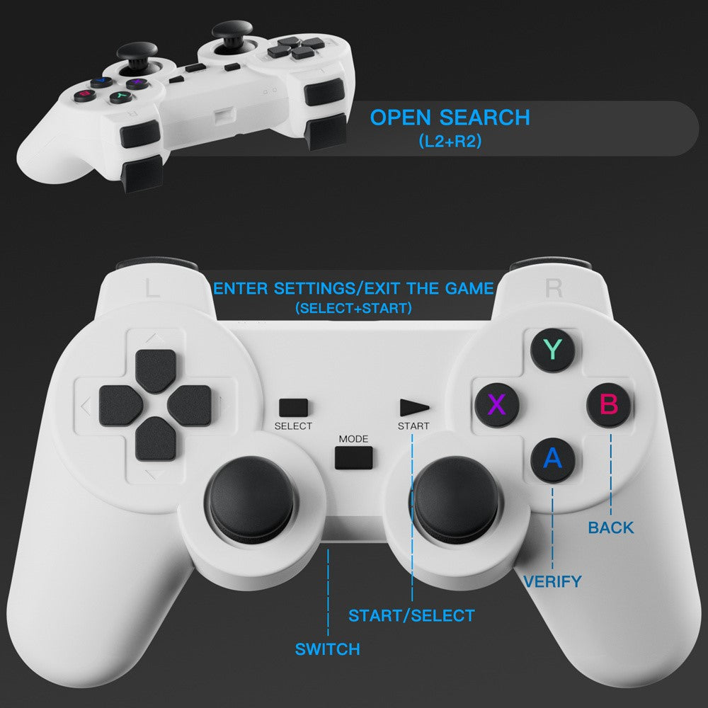 P30MAX Portable Gaming Projector with 2 Controller 720P HD Android 11 36000+ Games Screen Projection Device