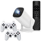 P30MAX Portable Gaming Projector with 2 Controller 720P HD Android 11 36000+ Games Screen Projection Device