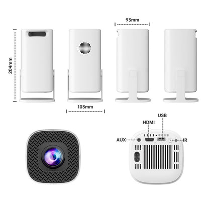 P30Plus Portable Gaming LED Projector 1280x720P 150 ANSI Lumens Android 14 Game Projector