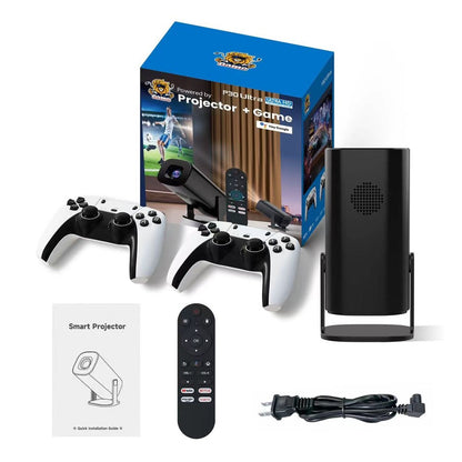 P30 Ultra Portable LED Gaming Projector 150 ANSI Lumens Android 11 WiFi Bluetooth-Compatible Game Projector