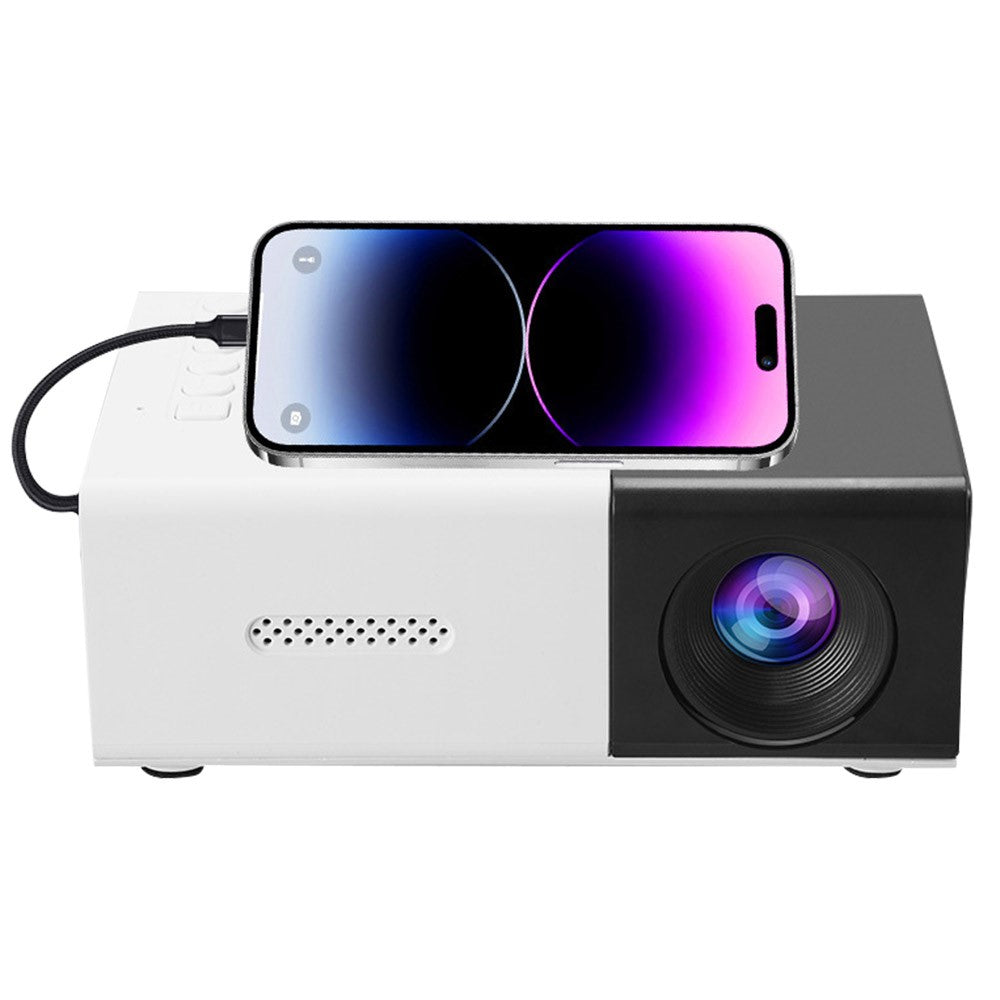 YG300S Mini Beamer HD Portabel LED mit Screen Mirroring, 1080P für Zuhause & Wohnheim