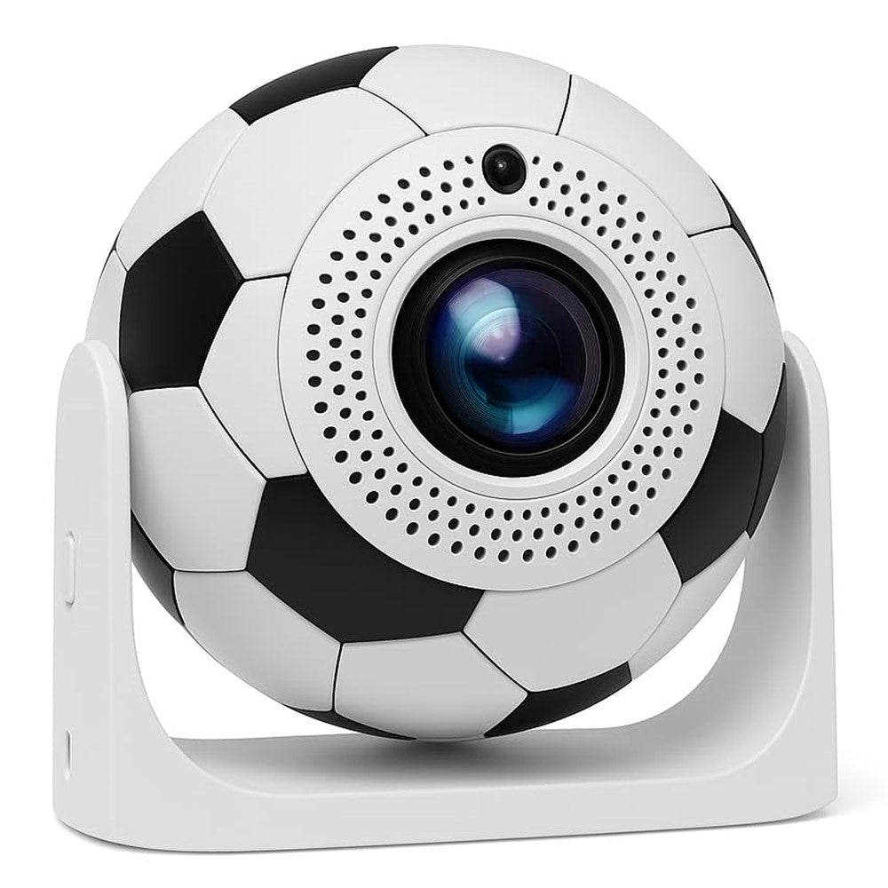 JY360 Football Shape Portable Projector Android 13.0 Auto Focus Mini Projector 2.4G  /  5G WiFi 6 for Home Theater