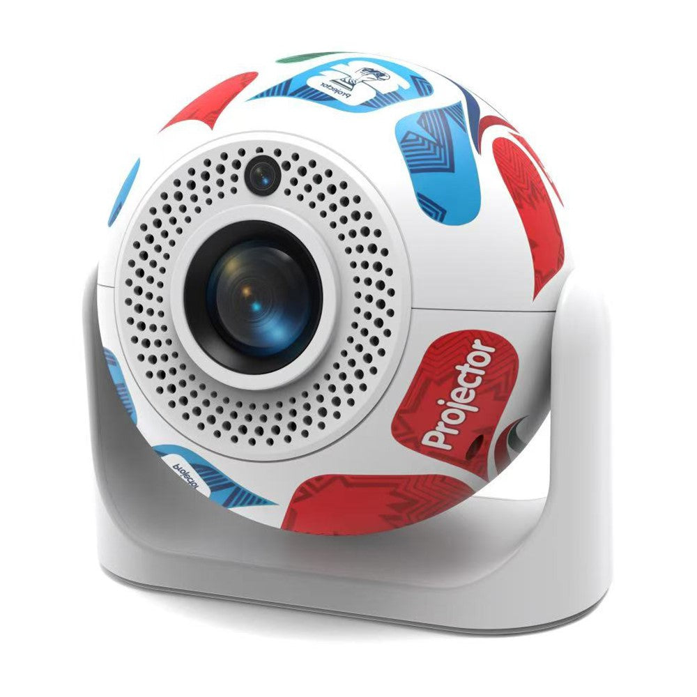 JY360 Football Shape Portable Projector Android 13.0 Auto Focus Mini Projector 2.4G  /  5G WiFi 6 for Home Theater