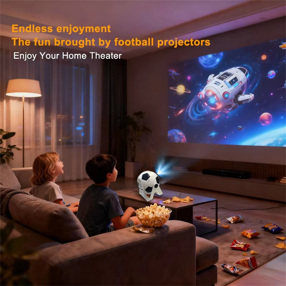 BL361 Android 11.0 Portable Mini Projector Football Design WiFi 6  /  BT 5.2 160 ANSI Home Theater Projector