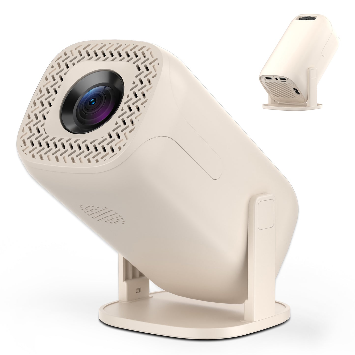 V5 Smart Video Projector Android 14 Automatic Keystone Correction WiFi / Bluetooth-compatible Mini Home Theater, 1+8GB