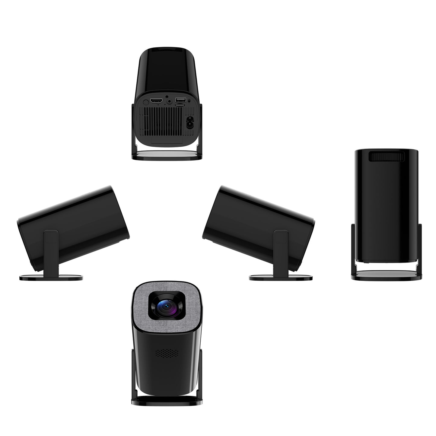 V1 Smart Video Projector 200 ANSI Android 14 Automatic Keystone Correction WiFi / Bluetooth-compatible Home Theater, 1+8GB