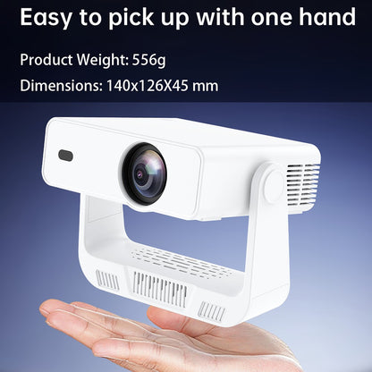 IMC880 Portable 4K Projector WiFi 6 BT 5.0 200 ANSI Lumens Android 14 Mini Projector, 1+8GB
