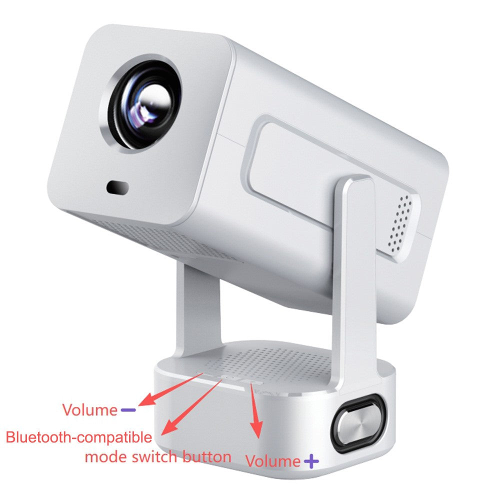IMC360 LCD Projector 320 ANSI Lumen 1080P WiFi 6 Android 11 1GB+8GB Autofocus Projector for Home Theater, Single Speaker