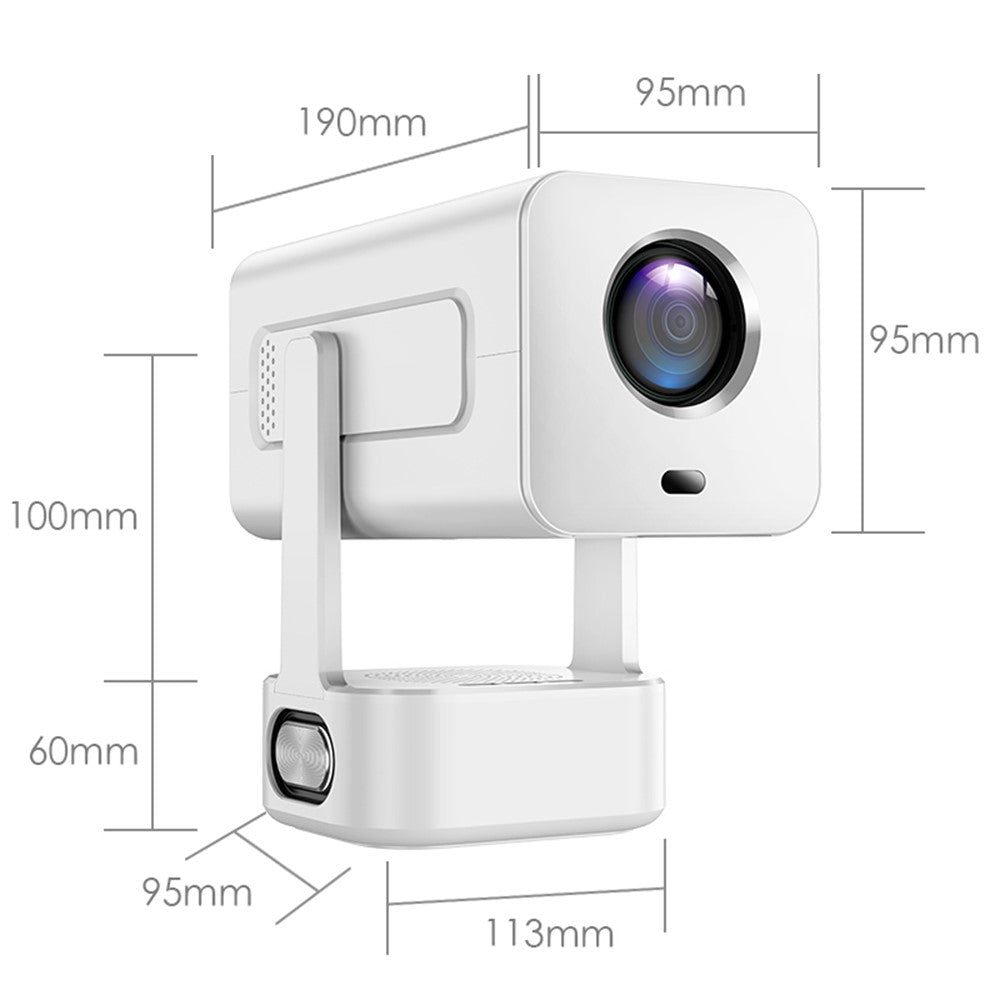 IMC360 LCD Projector 320 ANSI Lumen 1080P WiFi 6 Android 11 1GB+8GB Autofocus Projector for Home Theater, Single Speaker